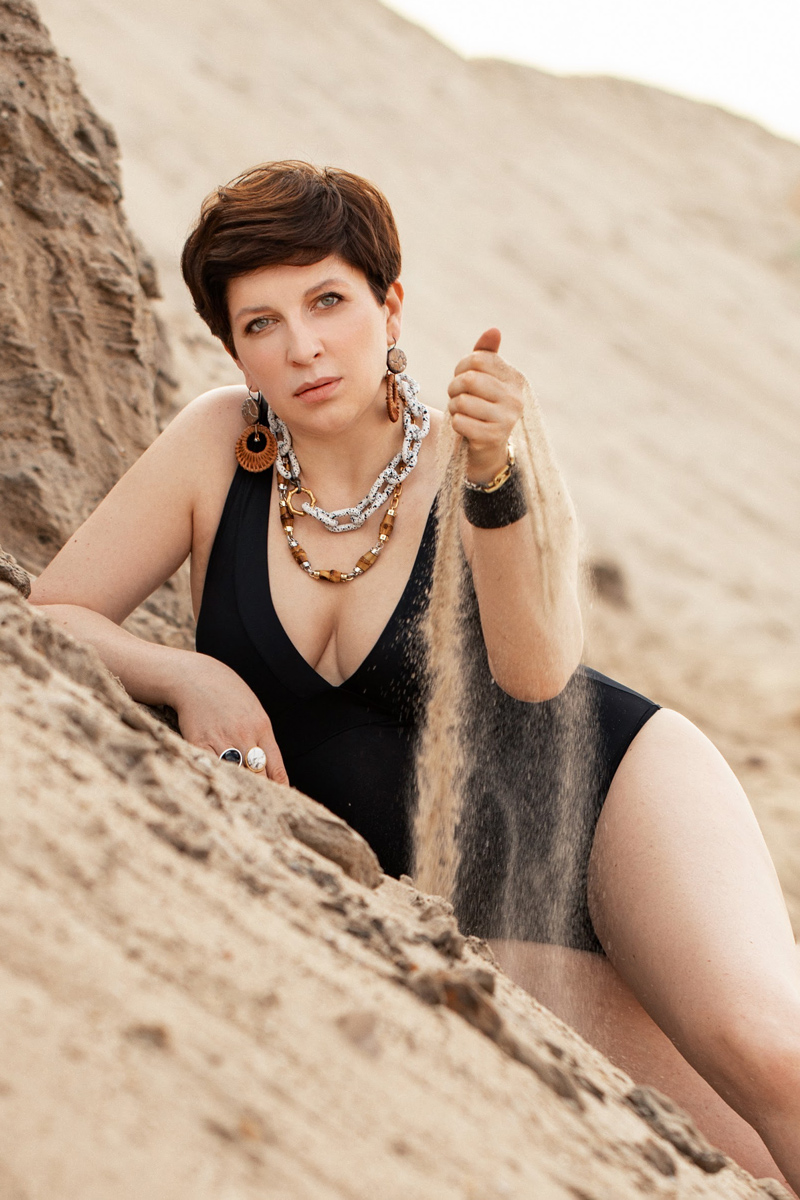 Фотосессия в песках и на пляже Фотопроект Woman летний сезон женский портрет Мелана Романова Ярославль